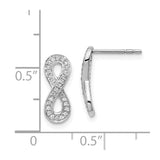 14k White Gold Diamond Infinity Earrings-WBC-EM5513-016-WA