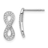 14k White Gold Diamond Infinity Earrings-WBC-EM5513-016-WA