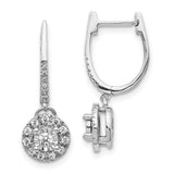 14k White Gold 0.35ct Dia. Round Dangle Hinged Hoop Earrings-WBC-EM5542-033-WA