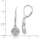 14k White Gold Diamond Leverback Earrings-WBC-EM5545-050-WA