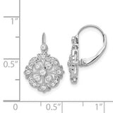 14k White Gold Diamond Leverback Earrings-WBC-EM5546-033-WA