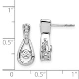 14k White Gold Vibrant Diamond Earrings-WBC-EM5548-025-WA