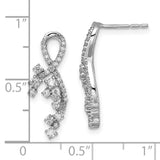 14k White Gold Fancy Florina Diamond Post Earrings-WBC-EM6790-050-WA