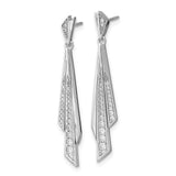 14k White Gold Fancy Diamond Post Earrings-WBC-EM6854-033-WA