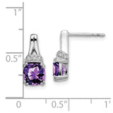 10k White Gold Amethyst and Diamond Earrings-WBC-EM7074-AM-007-1WA