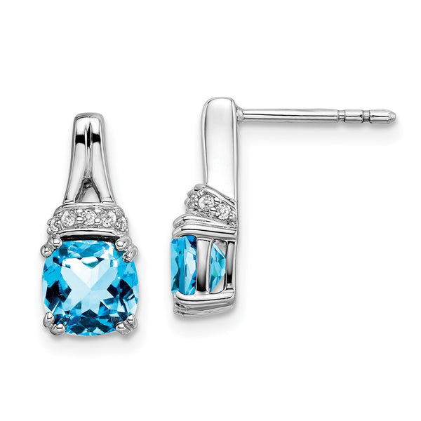 10k White Gold Blue Topaz and Diamond Earrings-WBC-EM7074-BT-007-1WA