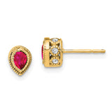 14k Ruby and Diamond Earrings-WBC-EM7094-RU-015-YA