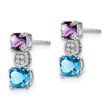 14k White Gold Amethyst/Blue Topaz/Diamond Earrings-WBC-EM7130-AM/BT-003-WA