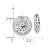14k White Gold Diamond Earring Jackets-WBC-EM8575-080-WA