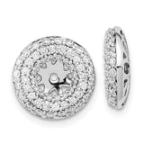14k White Gold Diamond Earring Jackets-WBC-EM8575-080-WA