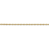 14k 1.5mm Extra-Light D/C Rope Chain Anklet-WBC-EXL012-10