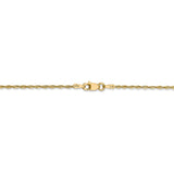 14k 1.5mm Extra-Light D/C Rope Chain-WBC-EXL012-30