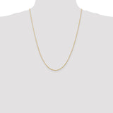 14k 1.5mm Extra-Light D/C Rope Chain-WBC-EXL012-24