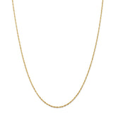 14k 1.5mm Extra-Light D/C Rope Chain-WBC-EXL012-30