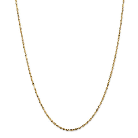 14k 1.8mm Extra-Light D/C Rope Chain-WBC-EXL014-30