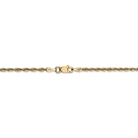 14k 2.0mm Extra-Light D/C Rope Chain-WBC-EXL016-24