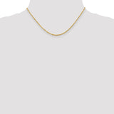 14k 2.0mm Extra-Light D/C Rope Chain-WBC-EXL016-16