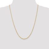 14k 2.0mm Extra-Light D/C Rope Chain-WBC-EXL016-24