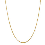 14k 2.0mm Extra-Light D/C Rope Chain-WBC-EXL016-20