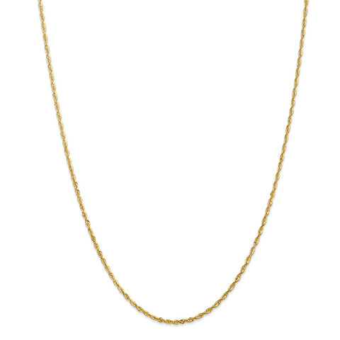 14k 2.0mm Extra-Light D/C Rope Chain-WBC-EXL016-18