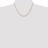 14k 2.5mm Extra-Light D/C Rope Chain-WBC-EXL021-18