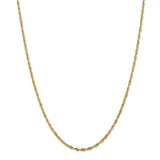 14k 2.5mm Extra-Light D/C Rope Chain-WBC-EXL021-24