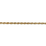 14k 2.75mm Extra-Light D/C Rope Chain Anklet-WBC-EXL023-10