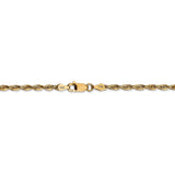 14k 2.75mm Extra-Light D/C Rope Chain Anklet-WBC-EXL023-9