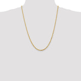 14k 2.75mm Extra-Light D/C Rope Chain-WBC-EXL023-24