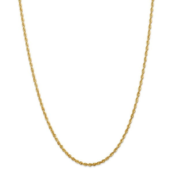 14k 2.75mm Extra-Light D/C Rope Chain-WBC-EXL023-24