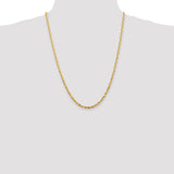 14k 4mm Extra-Light D/C Rope Chain-WBC-EXL030-24