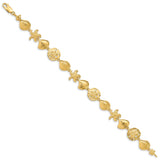 14k Sea Life Bracelet-WBC-FB1274-7.25