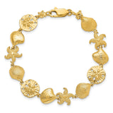 14k Sea Life Bracelet-WBC-FB1274-7.25