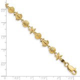 14k Sea Life Bracelet-WBC-FB1279-7