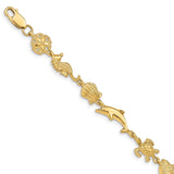 14K Sea Life Bracelet-WBC-FB1281-7