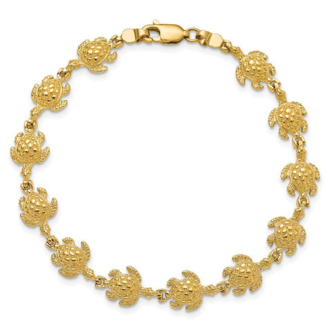 14k Turtle Bracelet-WBC-FB1738-7