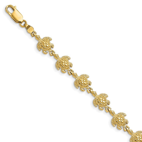 14k Turtle Bracelet-WBC-FB1738-7