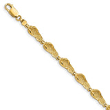 14k Flip Flop Bracelet-WBC-FB1743-9