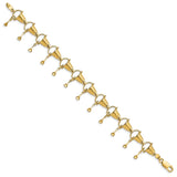 14K Pail and Shovel Bracelet-WBC-FB1782-7.25