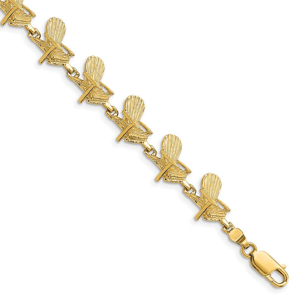 14k Beach Chair Bracelet-WBC-FB1783-7