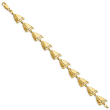 14k Sailboat Bracelet-WBC-FB1794-7.5