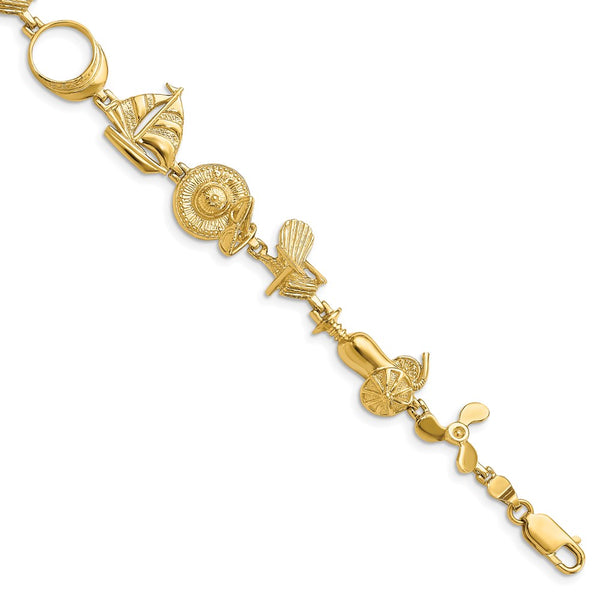 14k Beach Essentials Bracelet-WBC-FB1800-7