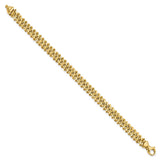 14K Polished Fancy Link 7.5in Bracelet-WBC-FB1950-7.5