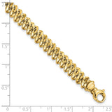 14K Polished Fancy Link 7.5in Bracelet-WBC-FB1950-7.5