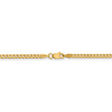 14k 2.3mm Flat Beveled Curb Chain-WBC-FBU070-7