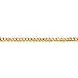 14k 2.9mm Flat Beveled Curb Chain-WBC-FBU080-16