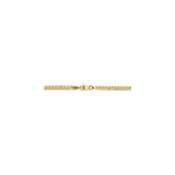 14k 2.9mm Flat Beveled Curb Chain-WBC-FBU080-16