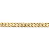 14k 4.75mm Flat Beveled Curb Chain-WBC-FBU120-24