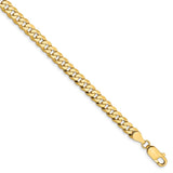 14k 4.75mm Flat Beveled Curb Chain-WBC-FBU120-8