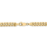 14k 5.75mm Flat Beveled Curb Chain-WBC-FBU140-20